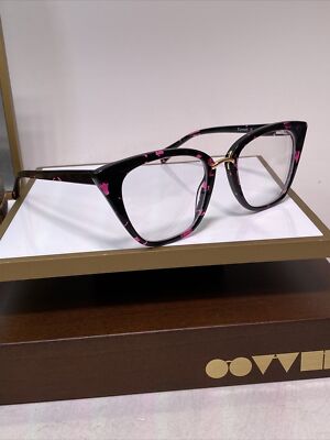 Firmoo F18903 Black&pink Spotted Cateye 51-21-145 Women  display picture 2