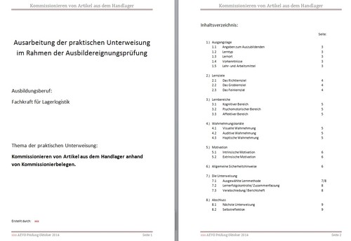 ADA Schein AEVO praktische Unterweisung Ausarbeitung 98 Punkte+Ablauf