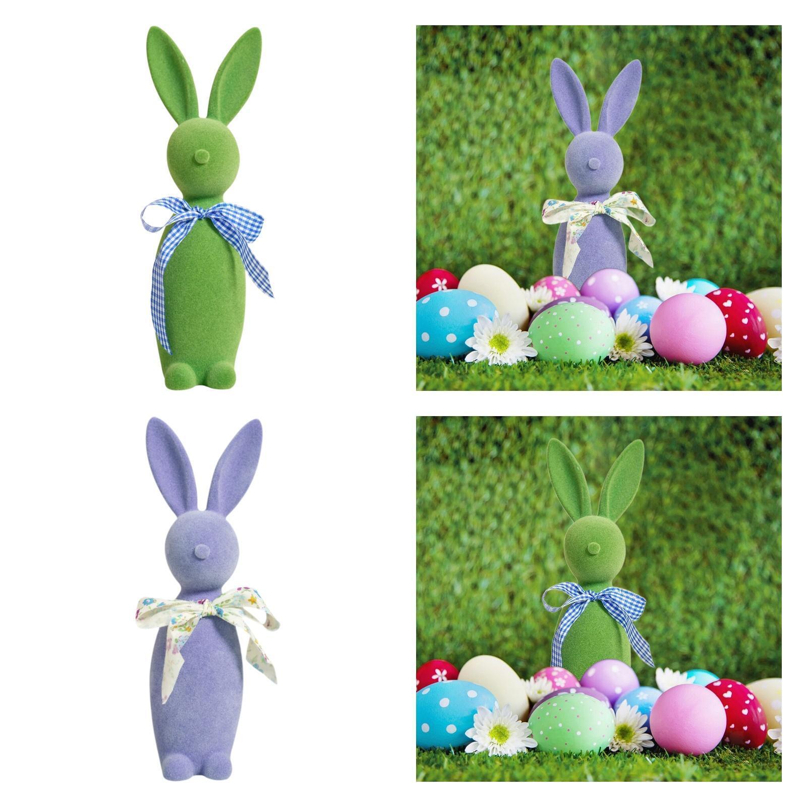 Rabbit Ornament Present Gifts Art Bunny Statue for Garden Meeting Room Lawn