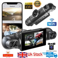 4 Channel WiFi GPS Car Dash Cam DVR G-Sensor Night Vision 24Hr Parking Recorder