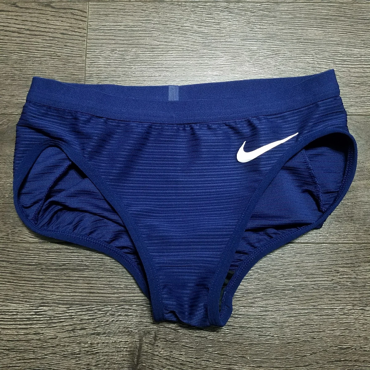 NIKE Pro Elite Track Field Racing Briefs Shorts Womens SMALL Blue Made in  USA