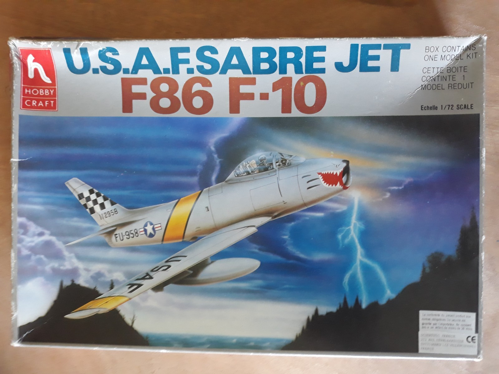 Maquette F86 Sabre avion de chasse miniature 1/72 Hobby Craft F10