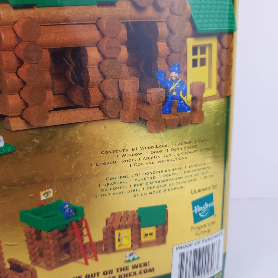 LINCOLN TRONCOS Wild West Frontier Set 100 piezas Cabaña Madera Real Caballo Mariscal 00946 Foto 3 de 4