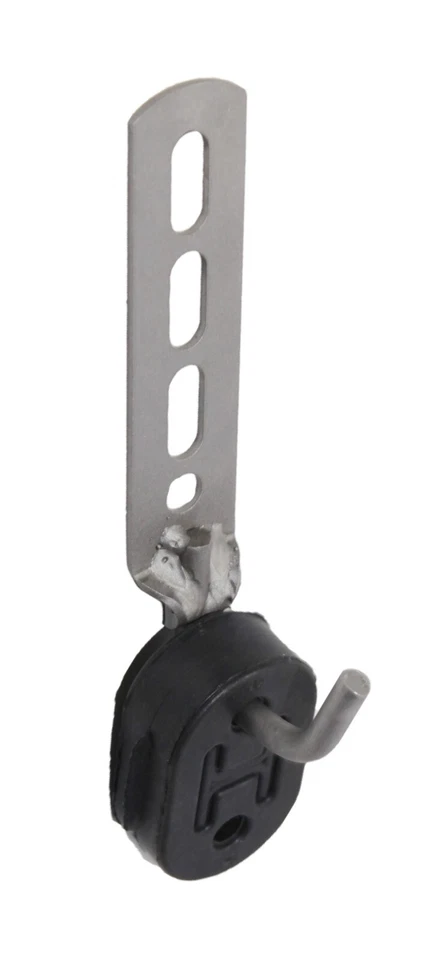 1 juego de soporte de suspensión de escape de acero suave con soporte de goma aislante Foto 3 de 4