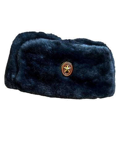 Wilson Black Leather Hat W Black Rabbit Fur Trim Wilson main image 2