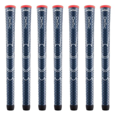Set of 7 Winn Dri-tac Standard Size, Navy, Golf Grips 5DT-NB