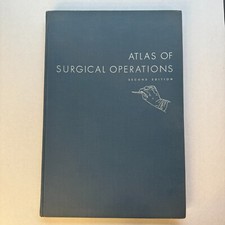 Atlas of Surgical Operations Second Edition Cutler & Zollinger 1952 Oversized HC
