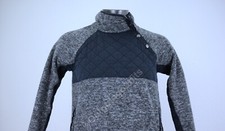 Abercrombie Fitch Quilted Fleece Snap Neck Pullover Jacket Women's Size Small