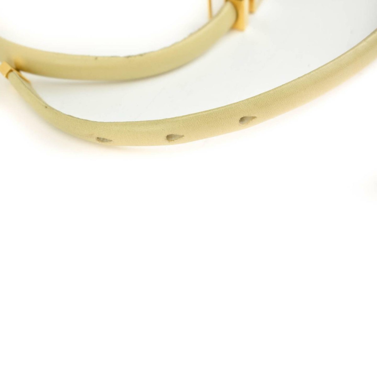 LALIQUE: Beige, Leather & \