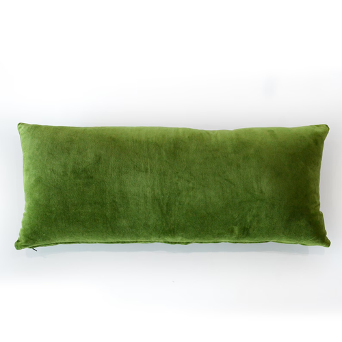 Premium Moss Green Cotton Velvet Cushion Cover – Washed Finish, Various Sizes - Picture 4 of 9