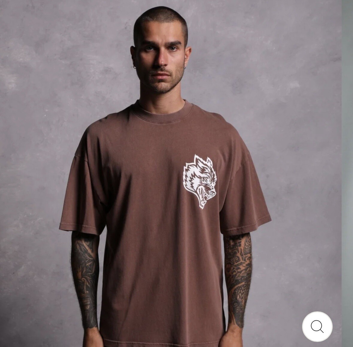 DARC SPORT UNTIL VALHALLA “US VS THEM” NORSE BROWN SHIRT - MEDIUM