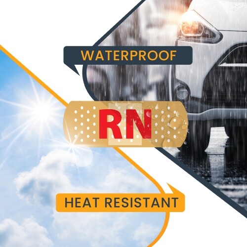RN Band Aid Magnet Decal, 3x8 In Heavy Duty Automotive Magnet for Car Truck SUV - Foto 6 di 7