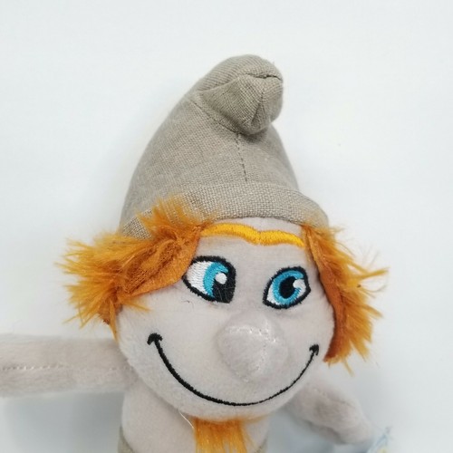The Smurfs Grey Hackus Bad Red Hair Brown Pants Hat Plush Stuffed Animal W/ Tag - Picture 2 of 7
