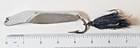 VTG Pflueger Chum No. 6 Spoon Fishing Lure Chrome Finish Black Hair Treble USA