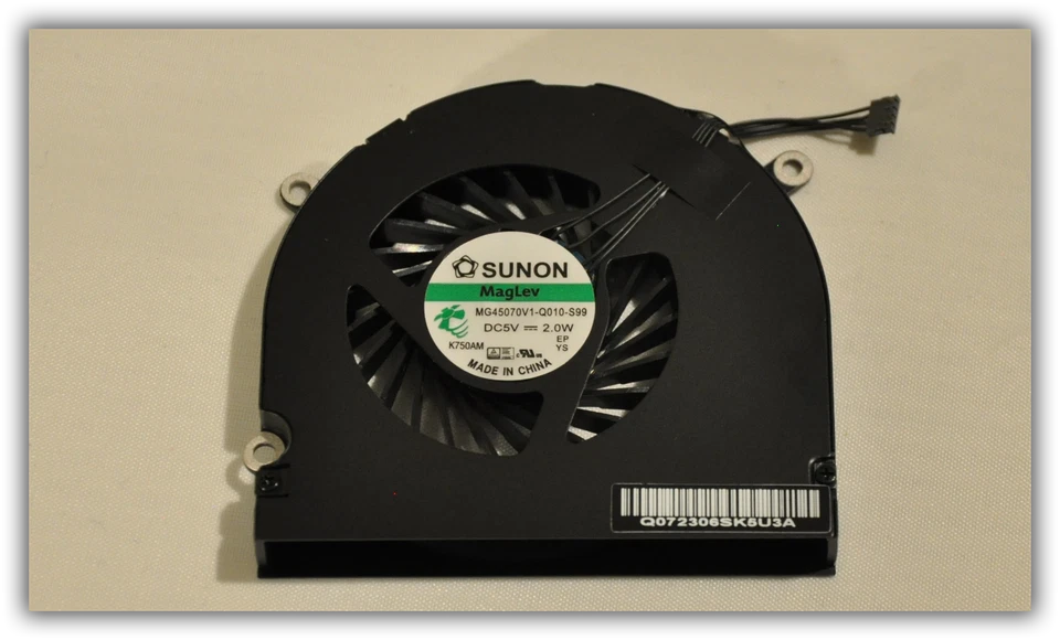 NEW MacBook Pro 17" A1297 2011 Fan Set MG45070V1-Q021-S9A MG45070V1-Q010-S99 USA - Image 4 of 4