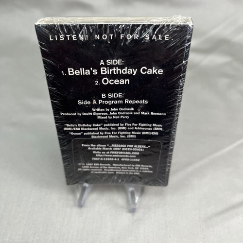 Five For Fighting – Bella's Birthday Cake (Brand NEW Sealed Promo Cassette Tape) - Picture 4 of 5
