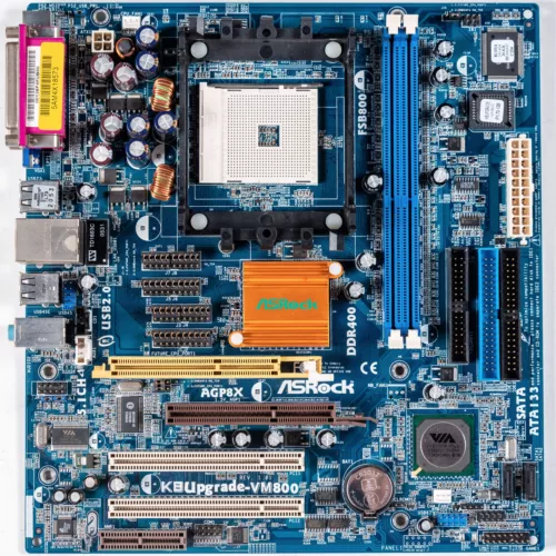 ASRock K8Upgrade-VM800 Socket 754 MicroATX Motherboard AMD Athlon 64 AGP Retro