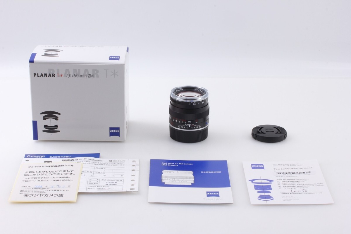 Brand New] Carl Zeiss Planar T* 50mm f/2 ZM Lens Black for Leica M