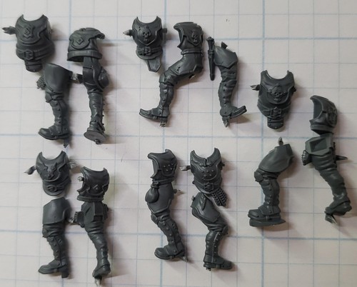 Cities of Sigmar Bits Freeguild Steelhelms Armored Torso Legs x5 Set AOS