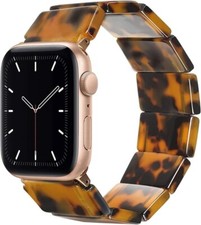 Heesch Upgraded Stretchy Resin Watch Band Compatible with Apple Watch for Women,