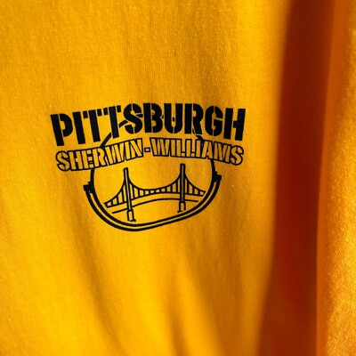 Sherwin Williams T-shirt+Yellow Pittsburgh+Size 3XL+NEW