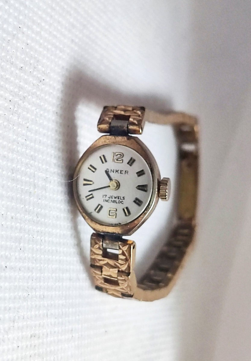Anker 17 Jewels Incabloc Damenuhr Handaufzug Vintage Retro Sammler