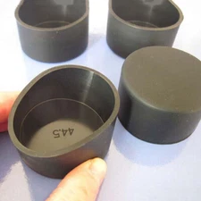 Black End Cap Silicone Rubber Blanking Stopper Cover for Pipe Tube ID 2,8-78,5mm