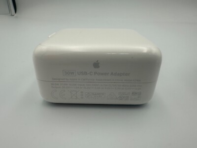 Used Genuine Apple 30W USB-C Power Adapter With Bonus 2M USB-C