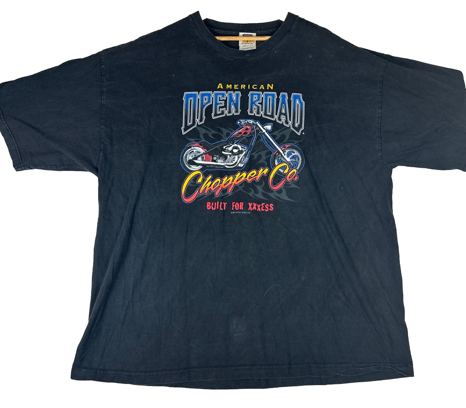 ALTRA T shirt vintage American Open Road Chopper Company 3XL Harley Riders nera