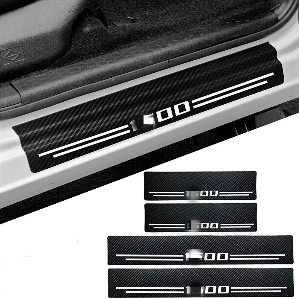 4X For GMC Sierra 1500 Accessories Cab Truck Door Sill Cover Step Protector