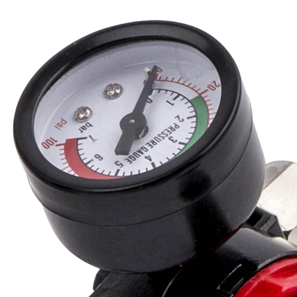 Silver High Volume Low Pressure Gravity Feed Air Spray Gun Kit Paint Sprayer