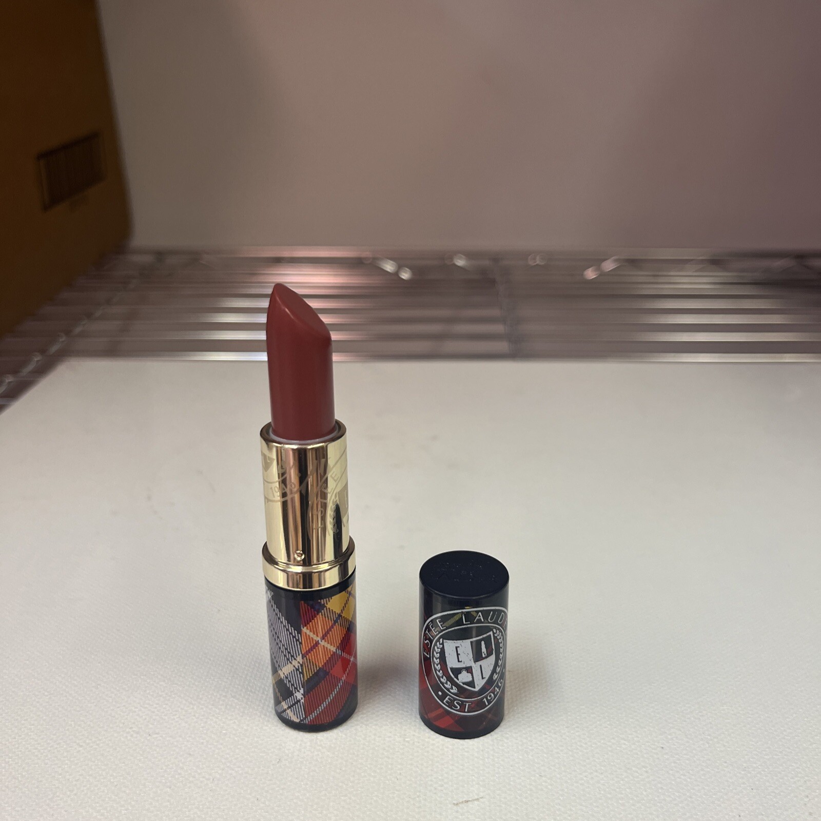 New Estee Lauder LIMITED EDITION Lipstick Pure Color Tartan Tawny 0