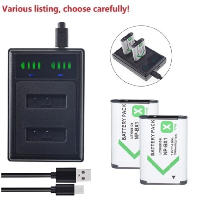 NP-BX1 X Type Battery or charger For SONY Cyber-Shot DSC-RX100 RX1 HX400V CX405