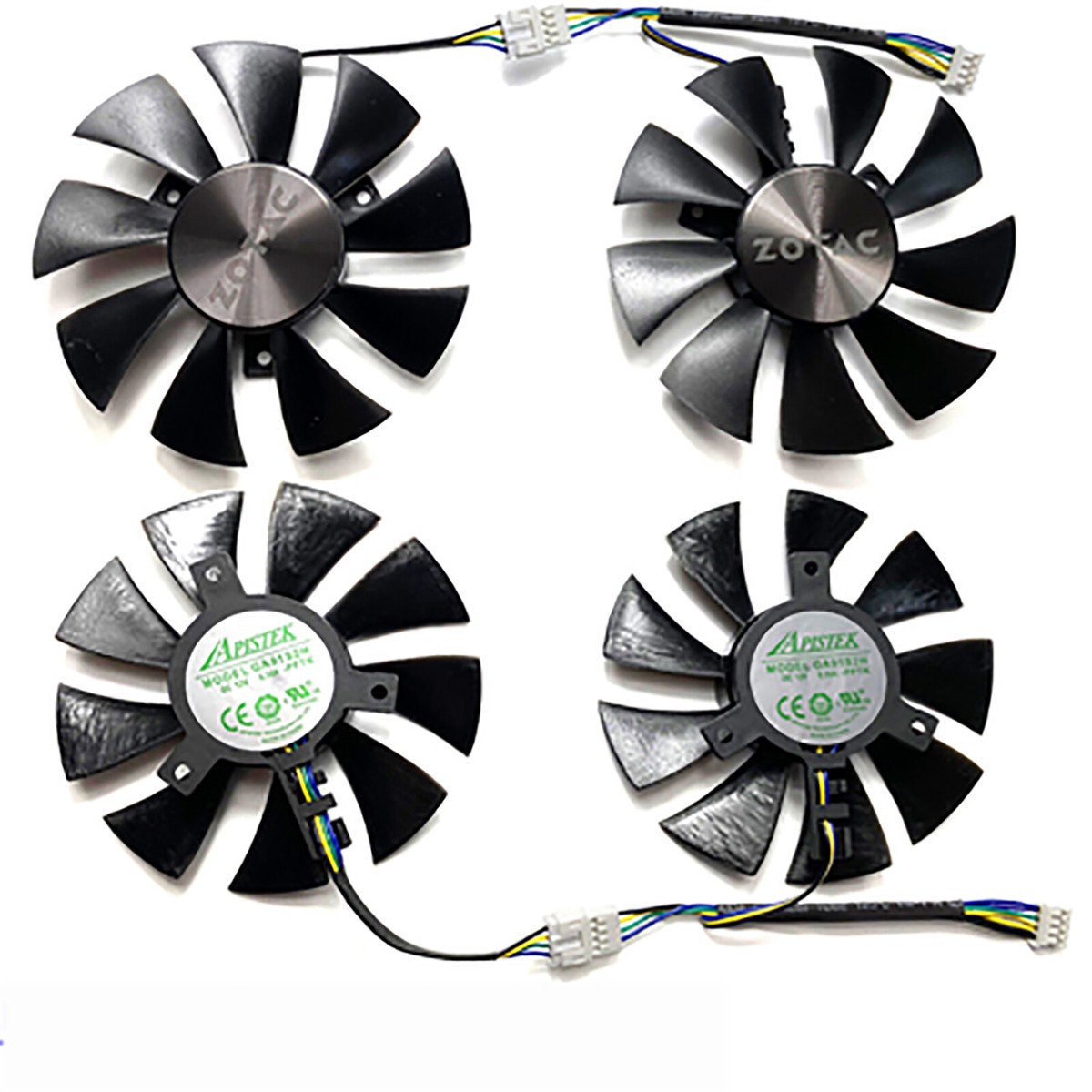 NVIDIA GeForce GTX 1060 2ファン Cooling Fan Graphics Card Cooling for ZOTAC GeForce GTX 1060