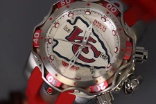 INVICTA NFL Men 52.5mm Stainless Steel + Aluminum Red + Steel Red+Gunmetal