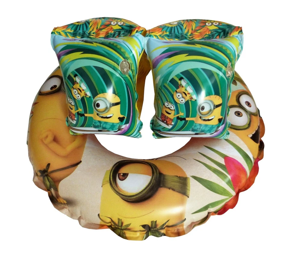 Minions Minion Kinder Schwimmhilfe Schwimmflügel Schwimmreifen Schwimmring NEU