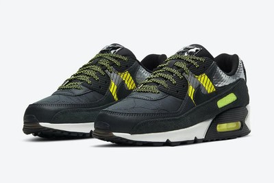 Nike Air Max 90 3M Pack Sneaker Schuhe Black Volt Turnschuhe 44 US 10 CZ2975-002