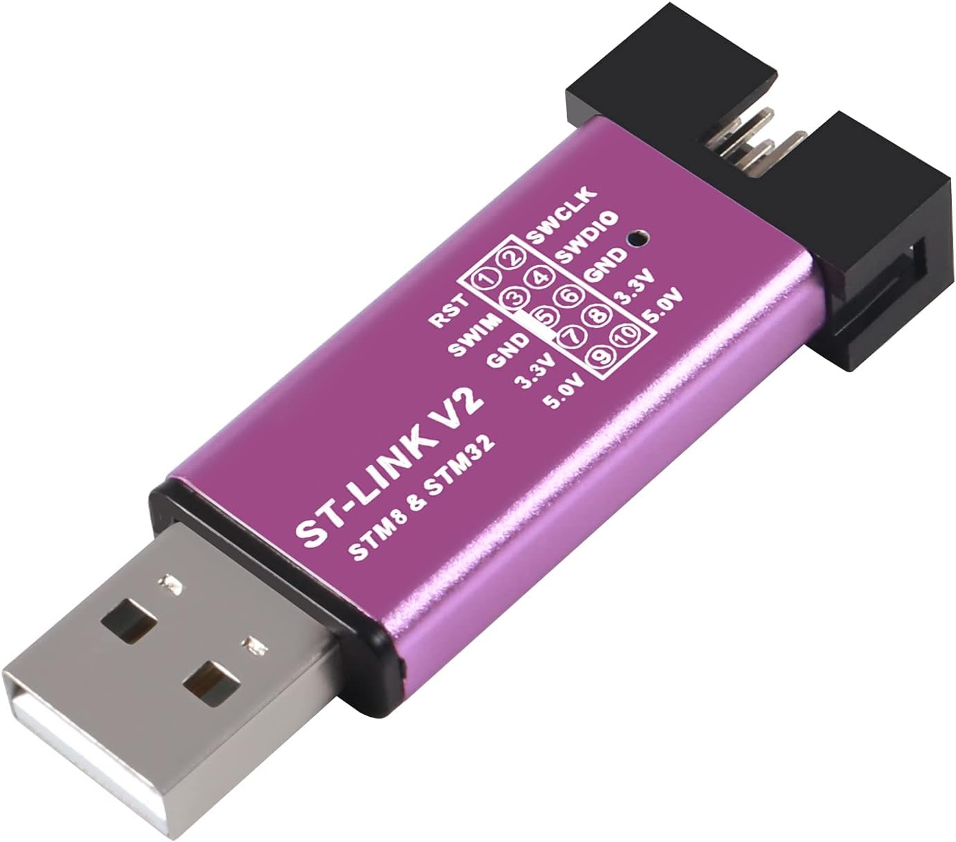 1PCS ST-Link V2 Emulator Downloader Programmer STM32F103C8T6 STM8 STM32 with Cab