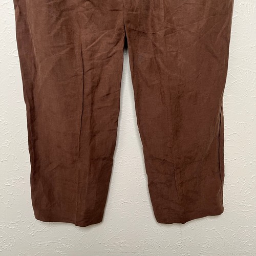 Polo Ralph Lauren Pants Mens 33x30 Brown Linen Silk - Picture 16 of 17