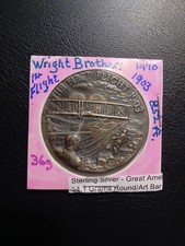 Wright Brothers 1st Flight - 34 grams - 92.5% Sterling Silver  96.29 per troy oz