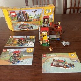 Retired Lego Creator 3n1 Outback Cabin Complete With Box And Books