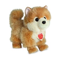 Hermann Teddy Kuscheltier Hund Zwergspitz Honigbraun-Weiß 22 Cm PlüSchhund