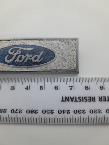 Ford Chrom Emblem J Fray original gebraucht 109E 16079 / T 7,5cm x 2,5cm - Bild 4 von 7