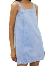 NEW Madewell Jumper Denim Mini Dress A-Line Sleeveless Style Women’s Sz 00