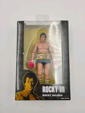 NECA Rocky III Rocky Balboa Champion Belt 40th Complete Figure (Damaged Box)