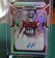 Johnathan Abram 2019 Panini Prizm Draft Picks #160 Silver Auto RC NM