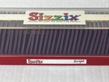 Sizzix Sizzlits Script 35 Dies Alphabet Numbers Punctuation + Storage Case