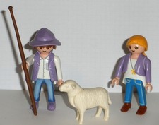 ♛ playmobil - Sammlungsauflösung - 1 Schäfer und 1 Schäferin mit Schaf ♛