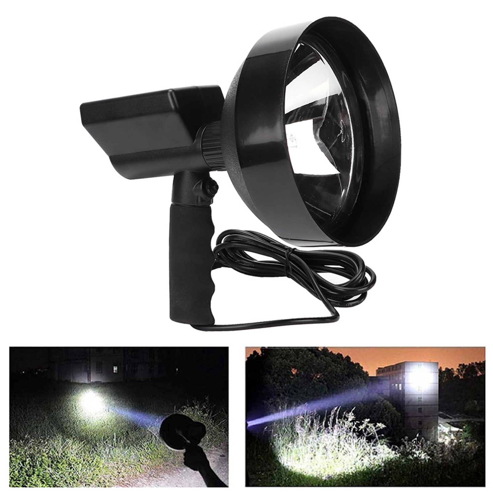 Handheld Xenon Lamp Outdoor Camping Hunting Fishing Spot Light 12‑24V 55W