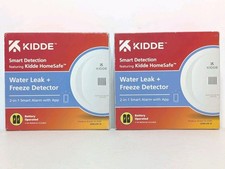 Kidde Smart Water Leak and Freeze Detector WiFi Alexa Google 60WLDR-W Lot Of 2